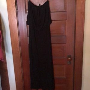 Strapless maxi dress